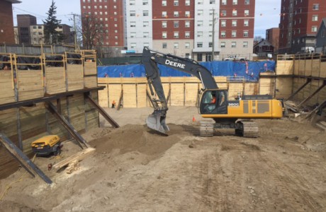 K2 Condominiums - Soldier Piles and Lagging - RWH Engineering